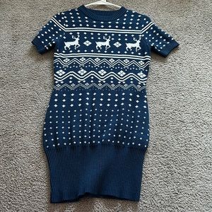 Tipsy Elves Fitted Christmas Sweater Dress Size XS